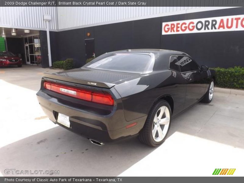 Brilliant Black Crystal Pearl Coat / Dark Slate Gray 2009 Dodge Challenger R/T