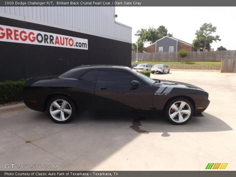 Brilliant Black Crystal Pearl Coat / Dark Slate Gray 2009 Dodge Challenger R/T