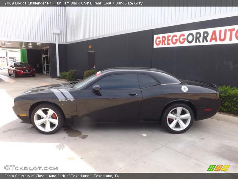 Brilliant Black Crystal Pearl Coat / Dark Slate Gray 2009 Dodge Challenger R/T
