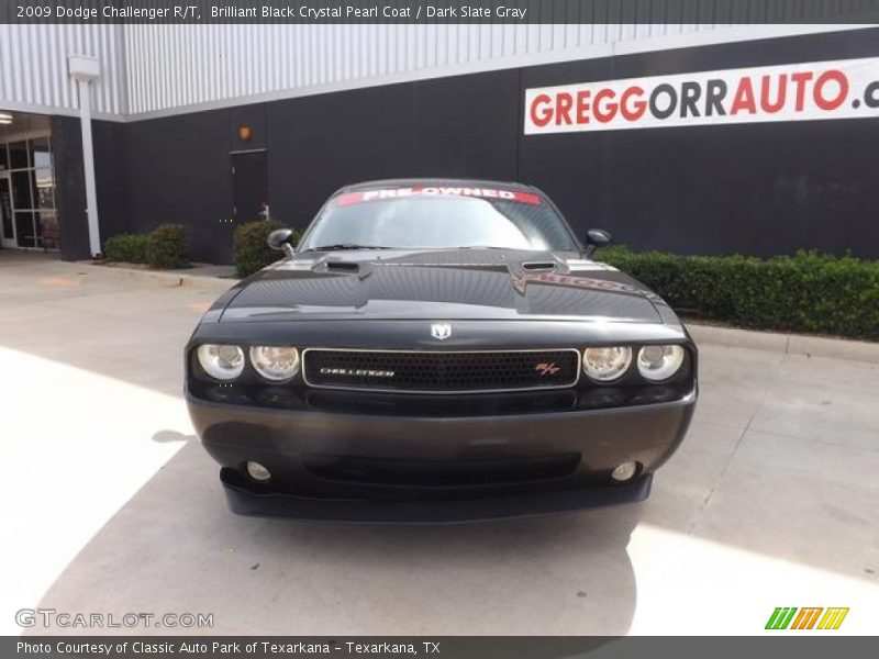Brilliant Black Crystal Pearl Coat / Dark Slate Gray 2009 Dodge Challenger R/T