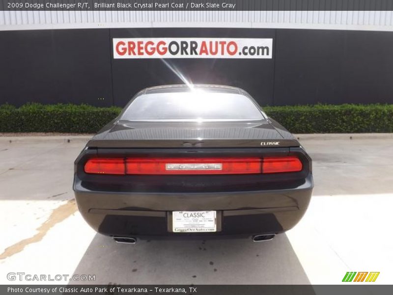 Brilliant Black Crystal Pearl Coat / Dark Slate Gray 2009 Dodge Challenger R/T