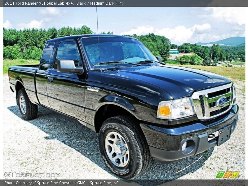 Black / Medium Dark Flint 2011 Ford Ranger XLT SuperCab 4x4
