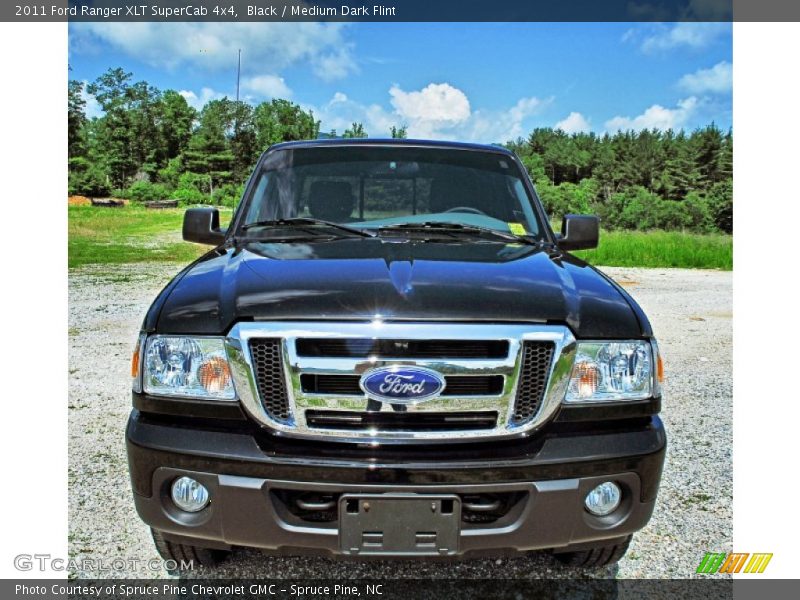 Black / Medium Dark Flint 2011 Ford Ranger XLT SuperCab 4x4