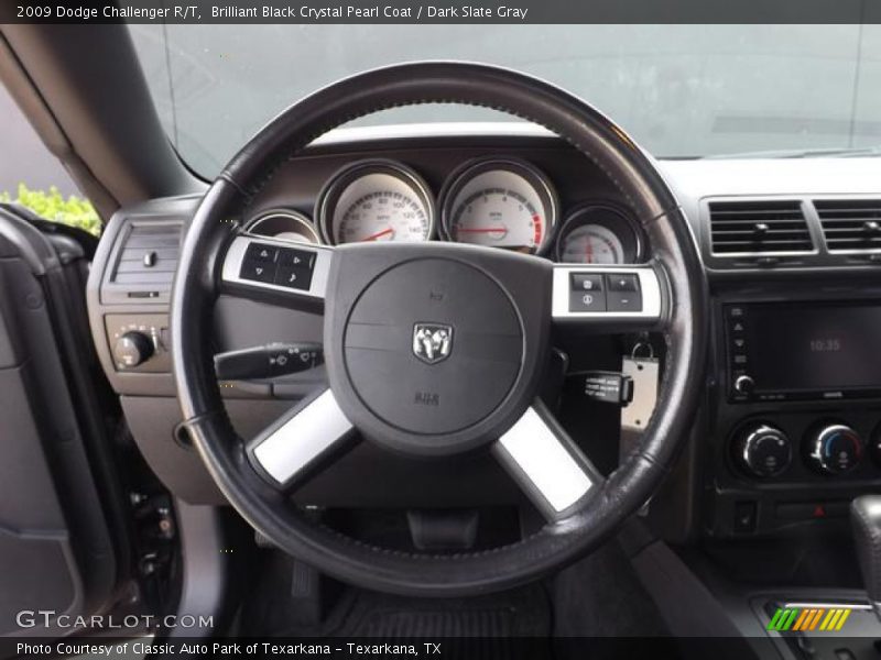 Brilliant Black Crystal Pearl Coat / Dark Slate Gray 2009 Dodge Challenger R/T