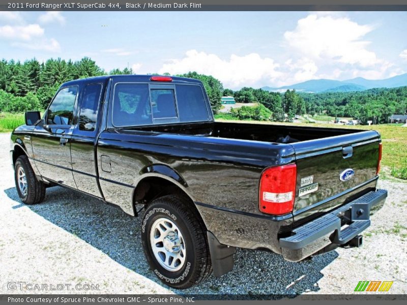 Black / Medium Dark Flint 2011 Ford Ranger XLT SuperCab 4x4