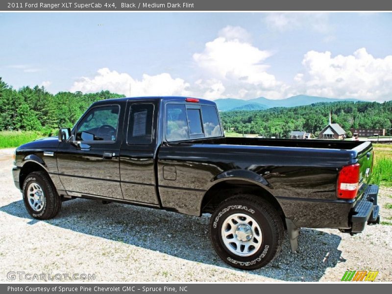 Black / Medium Dark Flint 2011 Ford Ranger XLT SuperCab 4x4