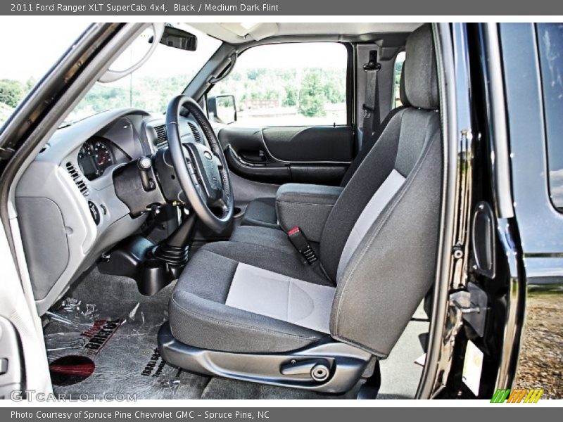 Front Seat of 2011 Ranger XLT SuperCab 4x4