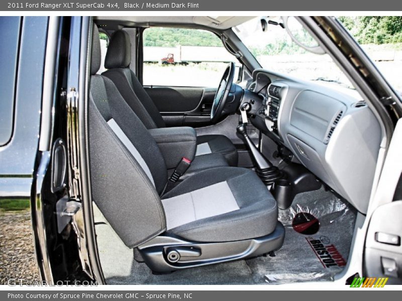 Black / Medium Dark Flint 2011 Ford Ranger XLT SuperCab 4x4