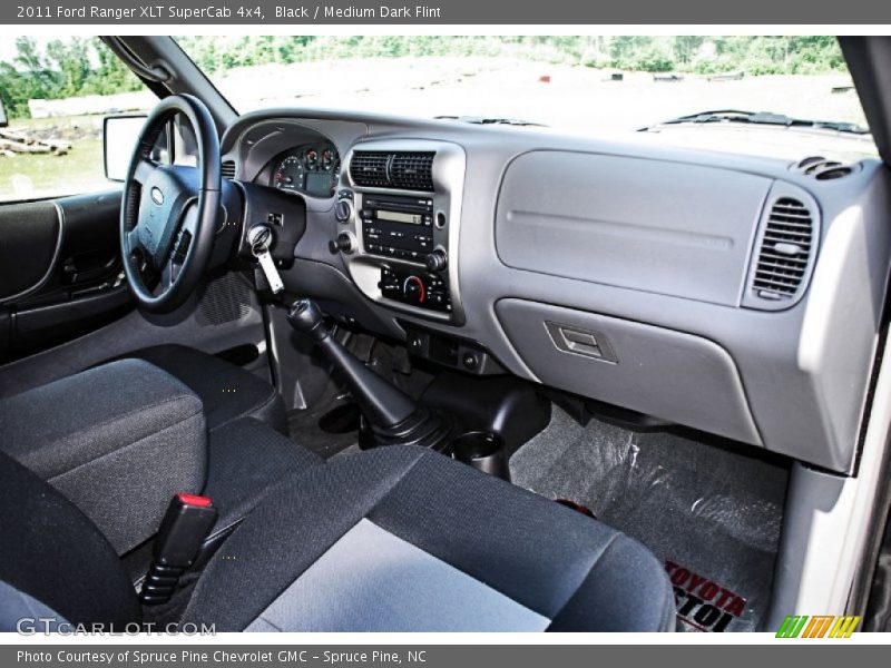 Black / Medium Dark Flint 2011 Ford Ranger XLT SuperCab 4x4