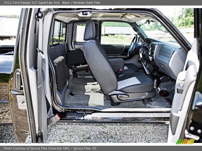 Black / Medium Dark Flint 2011 Ford Ranger XLT SuperCab 4x4