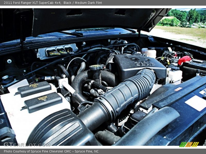 Black / Medium Dark Flint 2011 Ford Ranger XLT SuperCab 4x4