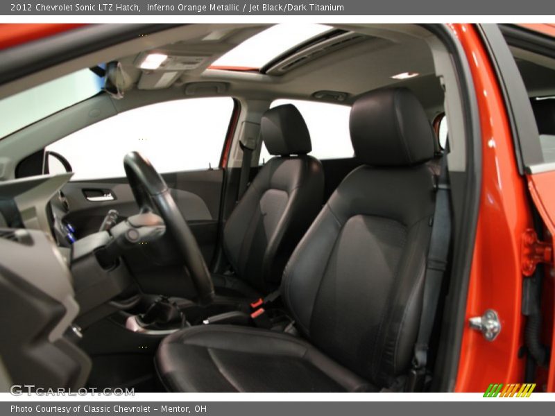 Front Seat of 2012 Sonic LTZ Hatch