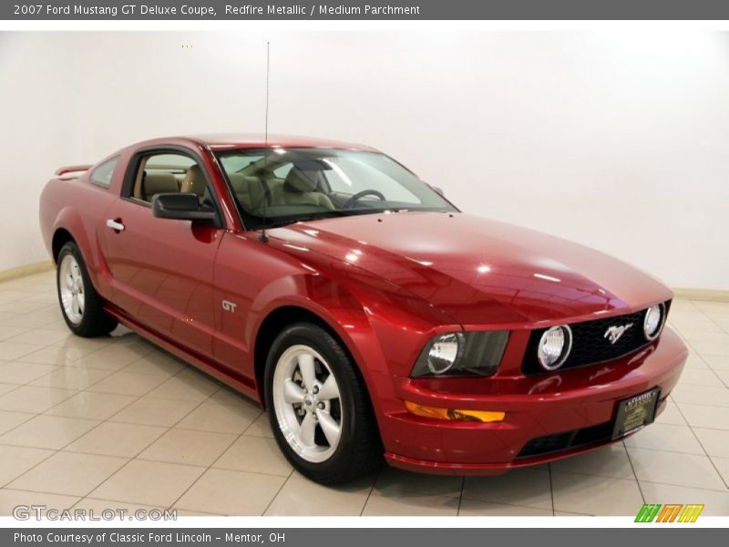 Redfire Metallic / Medium Parchment 2007 Ford Mustang GT Deluxe Coupe