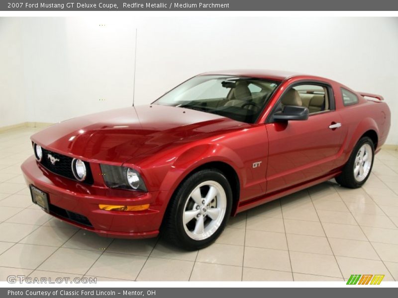 Redfire Metallic / Medium Parchment 2007 Ford Mustang GT Deluxe Coupe