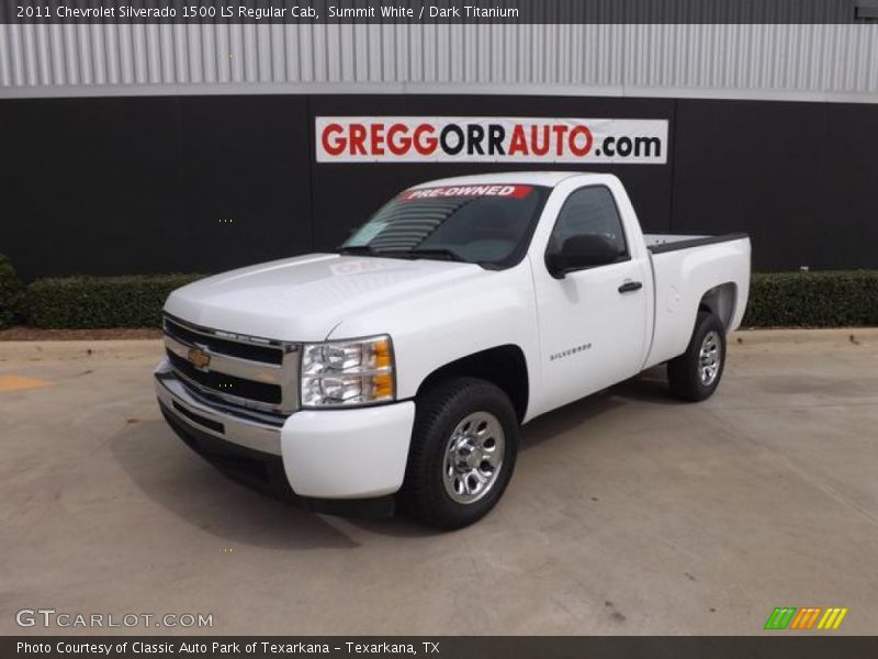 Summit White / Dark Titanium 2011 Chevrolet Silverado 1500 LS Regular Cab