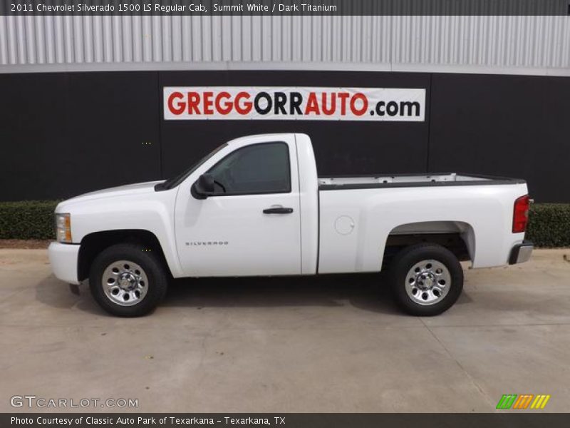 Summit White / Dark Titanium 2011 Chevrolet Silverado 1500 LS Regular Cab