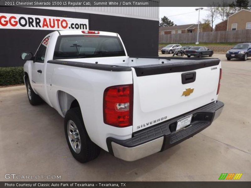 Summit White / Dark Titanium 2011 Chevrolet Silverado 1500 LS Regular Cab