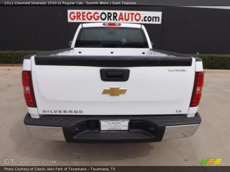 Summit White / Dark Titanium 2011 Chevrolet Silverado 1500 LS Regular Cab