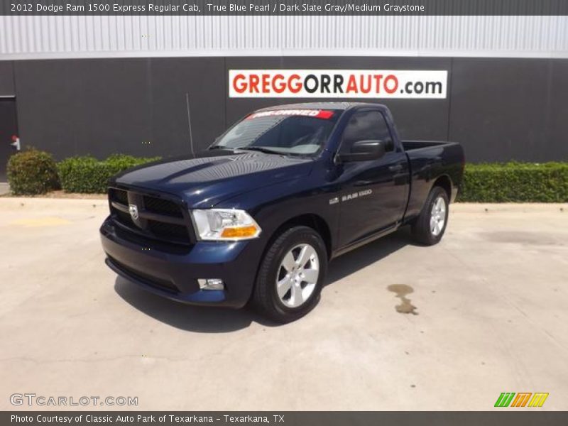 True Blue Pearl / Dark Slate Gray/Medium Graystone 2012 Dodge Ram 1500 Express Regular Cab
