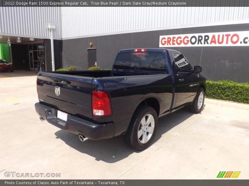 True Blue Pearl / Dark Slate Gray/Medium Graystone 2012 Dodge Ram 1500 Express Regular Cab