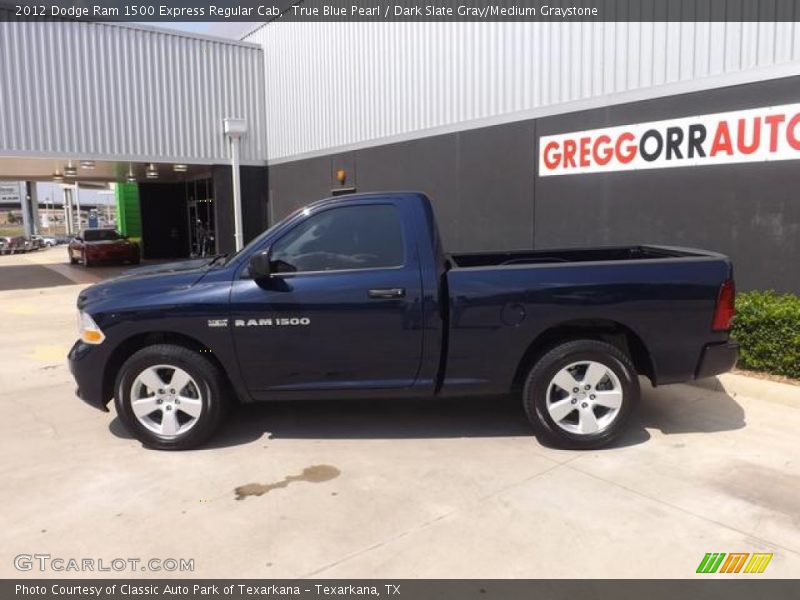 True Blue Pearl / Dark Slate Gray/Medium Graystone 2012 Dodge Ram 1500 Express Regular Cab