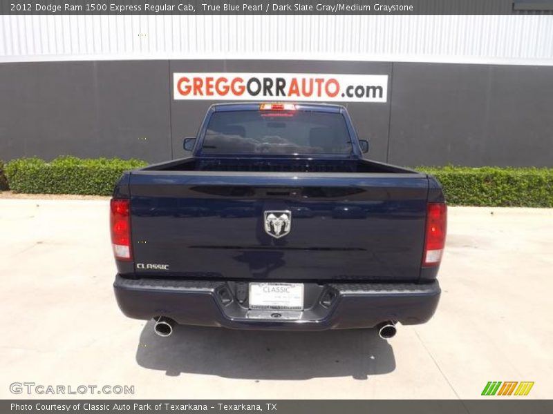 True Blue Pearl / Dark Slate Gray/Medium Graystone 2012 Dodge Ram 1500 Express Regular Cab