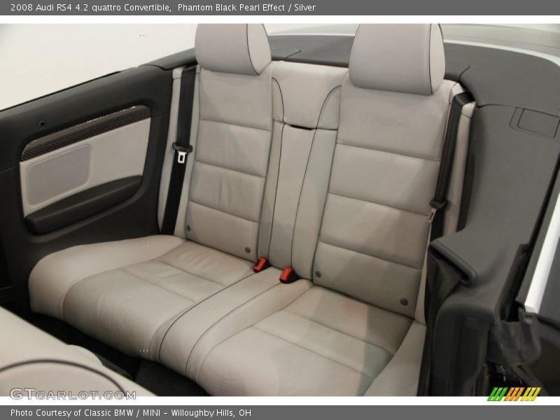 Rear Seat of 2008 RS4 4.2 quattro Convertible