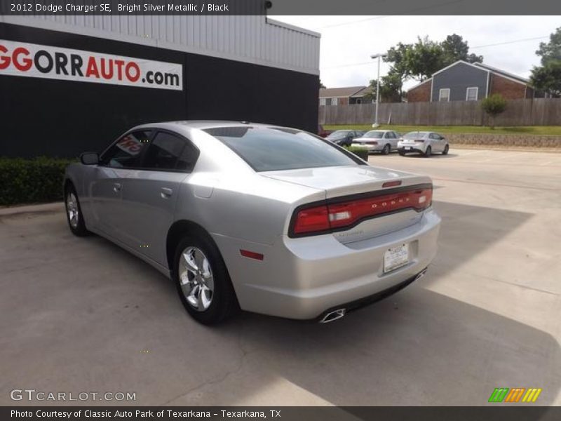 Bright Silver Metallic / Black 2012 Dodge Charger SE