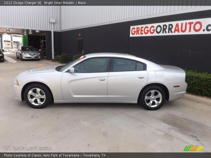 Bright Silver Metallic / Black 2012 Dodge Charger SE