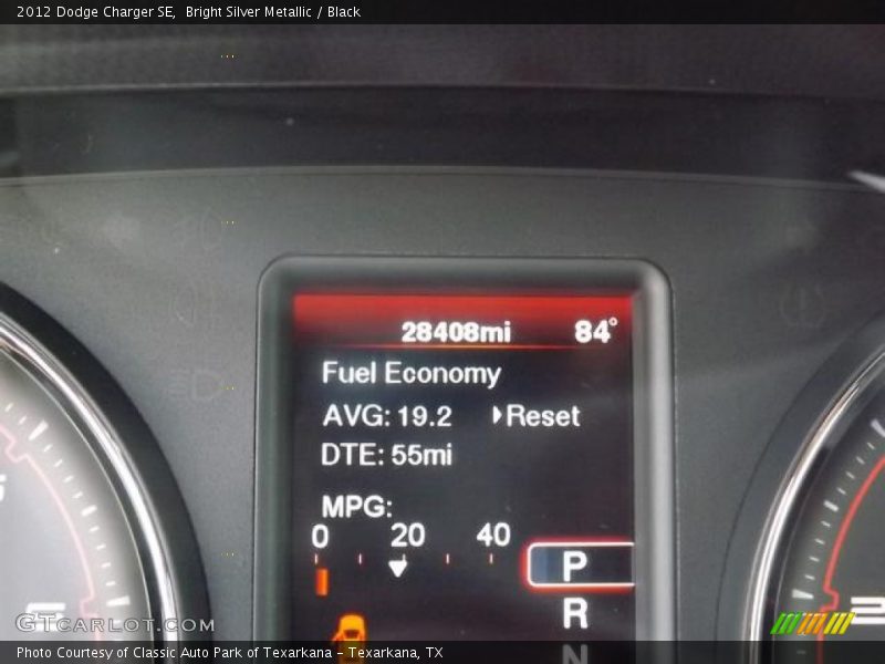 Bright Silver Metallic / Black 2012 Dodge Charger SE
