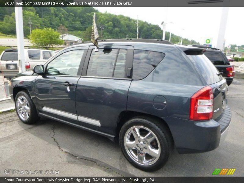 Steel Blue Metallic / Pastel Slate Gray 2007 Jeep Compass Limited 4x4