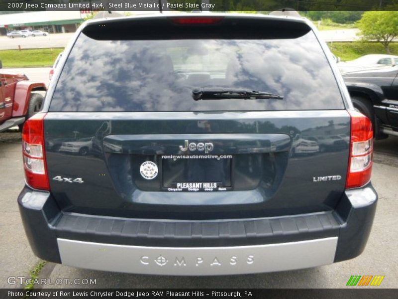 Steel Blue Metallic / Pastel Slate Gray 2007 Jeep Compass Limited 4x4