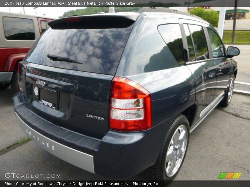 Steel Blue Metallic / Pastel Slate Gray 2007 Jeep Compass Limited 4x4