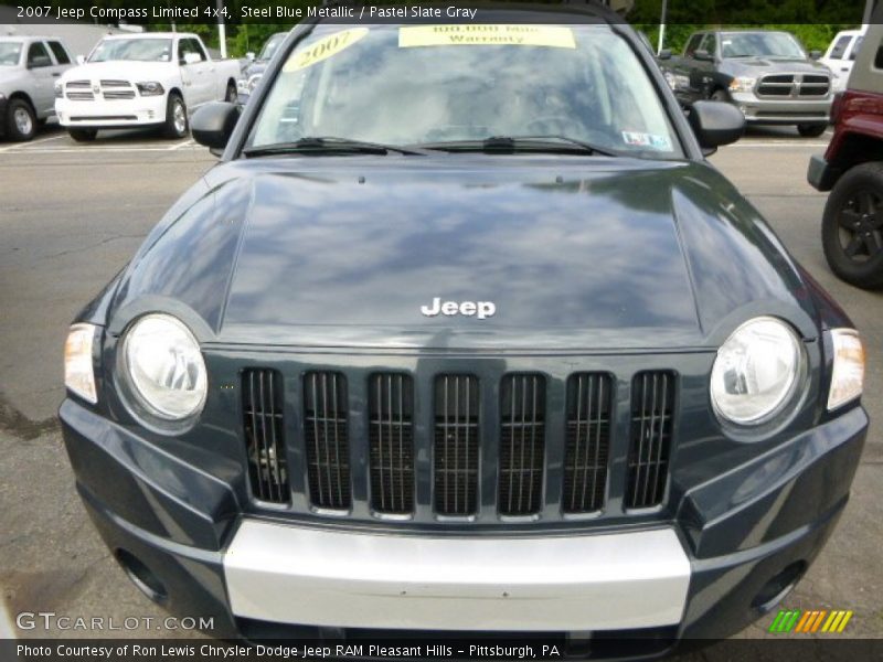 Steel Blue Metallic / Pastel Slate Gray 2007 Jeep Compass Limited 4x4