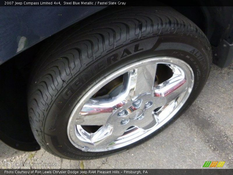 Steel Blue Metallic / Pastel Slate Gray 2007 Jeep Compass Limited 4x4