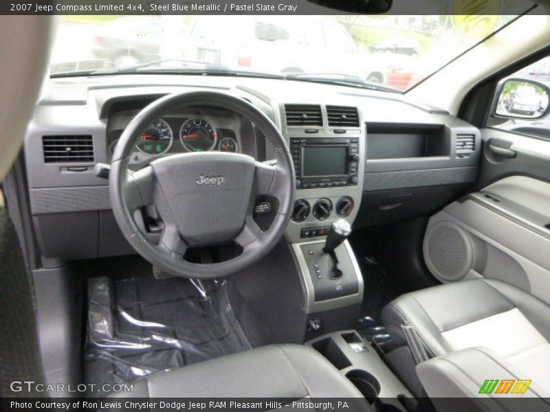 Steel Blue Metallic / Pastel Slate Gray 2007 Jeep Compass Limited 4x4