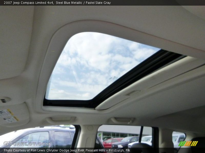 Steel Blue Metallic / Pastel Slate Gray 2007 Jeep Compass Limited 4x4