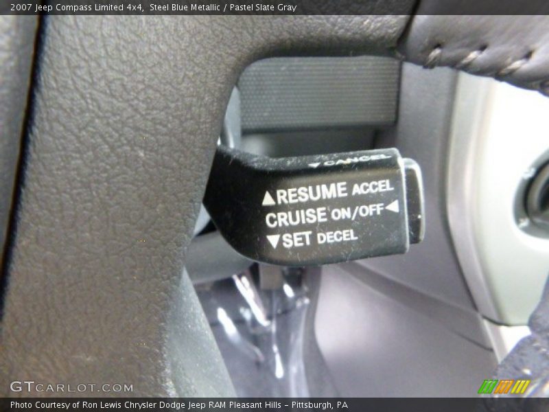 Steel Blue Metallic / Pastel Slate Gray 2007 Jeep Compass Limited 4x4
