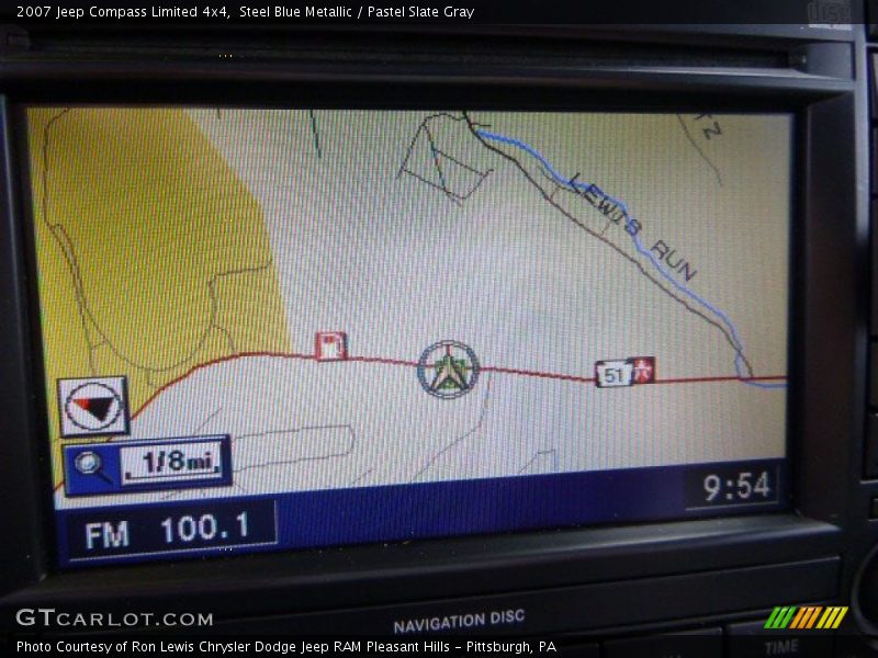 Steel Blue Metallic / Pastel Slate Gray 2007 Jeep Compass Limited 4x4