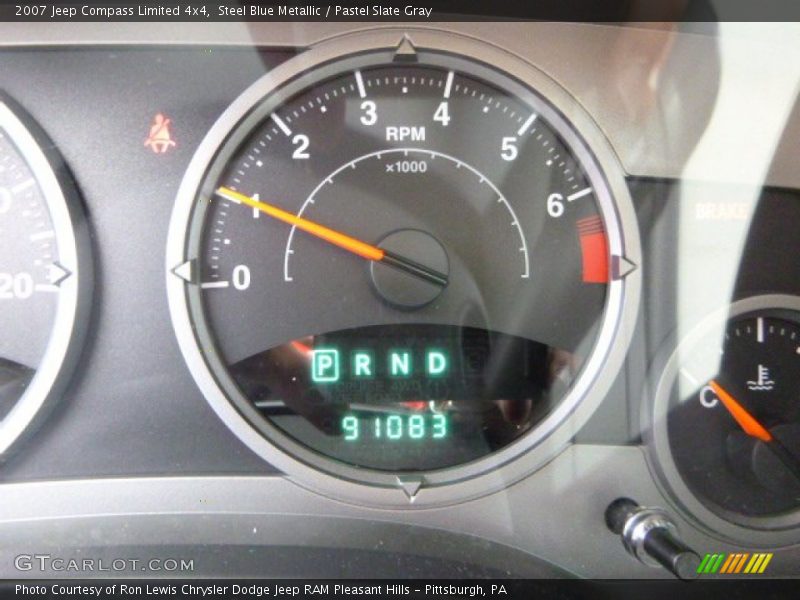 Steel Blue Metallic / Pastel Slate Gray 2007 Jeep Compass Limited 4x4