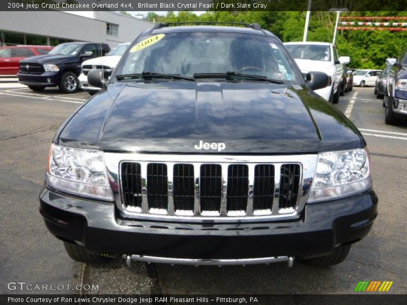 Brillant Black Crystal Pearl / Dark Slate Gray 2004 Jeep Grand Cherokee Overland 4x4