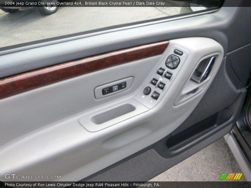 Brillant Black Crystal Pearl / Dark Slate Gray 2004 Jeep Grand Cherokee Overland 4x4