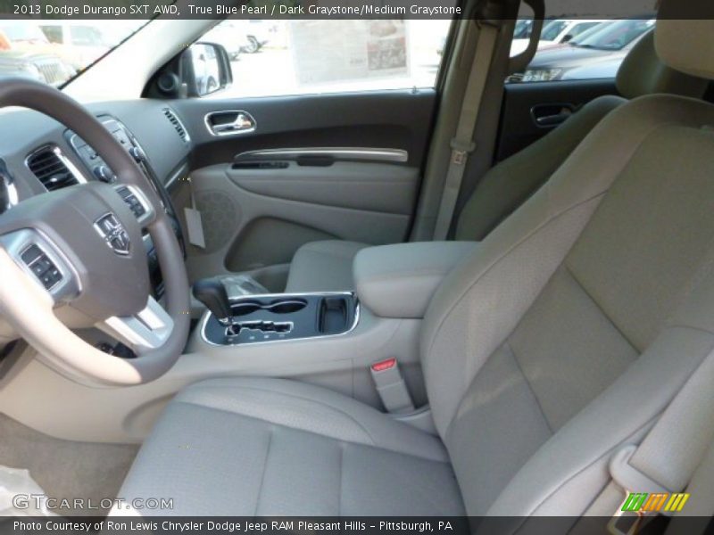 True Blue Pearl / Dark Graystone/Medium Graystone 2013 Dodge Durango SXT AWD