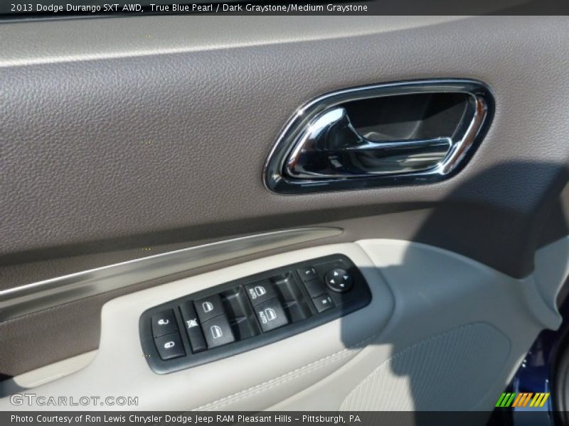 True Blue Pearl / Dark Graystone/Medium Graystone 2013 Dodge Durango SXT AWD