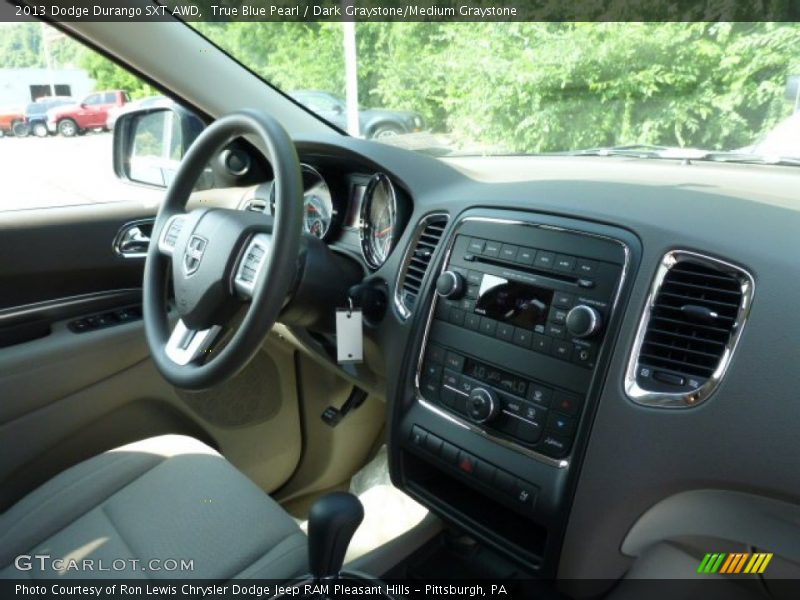 True Blue Pearl / Dark Graystone/Medium Graystone 2013 Dodge Durango SXT AWD