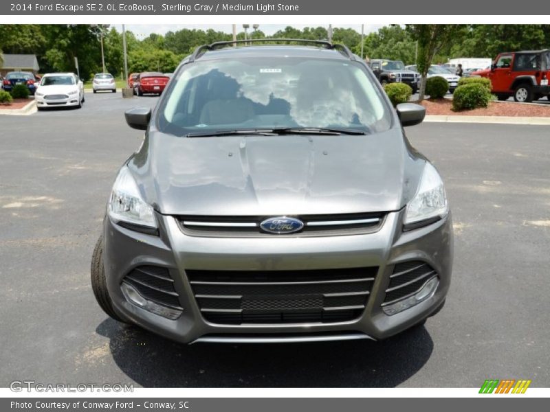 Sterling Gray / Medium Light Stone 2014 Ford Escape SE 2.0L EcoBoost