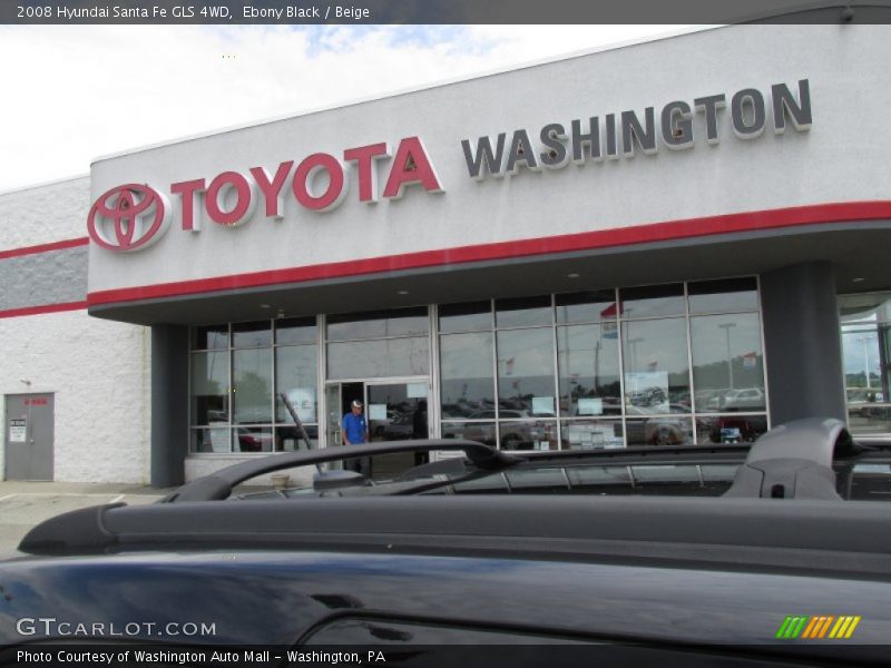 Ebony Black / Beige 2008 Hyundai Santa Fe GLS 4WD