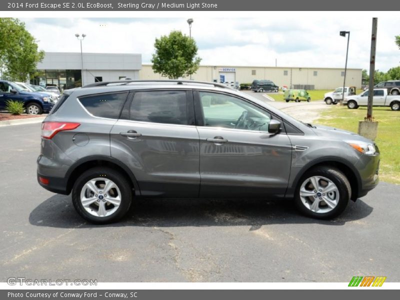 Sterling Gray / Medium Light Stone 2014 Ford Escape SE 2.0L EcoBoost