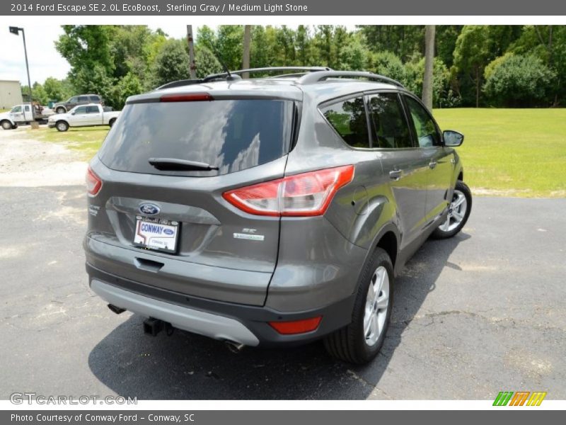 Sterling Gray / Medium Light Stone 2014 Ford Escape SE 2.0L EcoBoost