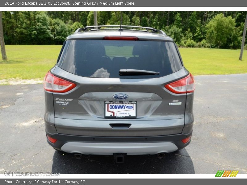 Sterling Gray / Medium Light Stone 2014 Ford Escape SE 2.0L EcoBoost